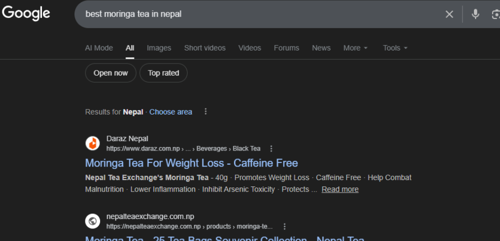 Best Moringa Tea in Nepal